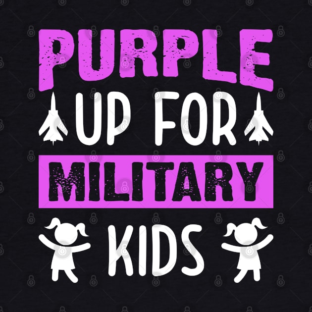 Purple Up For Military Kids Military Child Month USA by Rosemat
